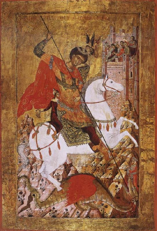 unknow artist Saint George Slaying the Dragon Germany oil painting art